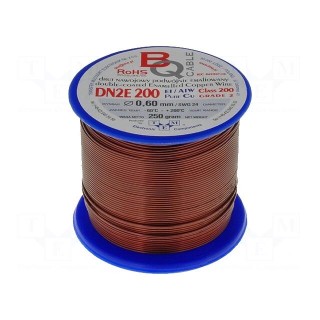 Coil wire | double coated enamelled | 0.6mm | 0,25kg | -65÷200°C