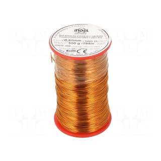 Coil wire | double coated enamelled | 0.6mm | 0.5kg | -65÷200°C