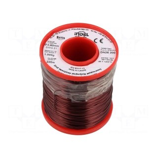 Coil wire | double coated enamelled | 0.8mm | 1kg | -65÷200°C
