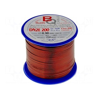 Coil wire | double coated enamelled | 0.9mm | 0,25kg | -65÷200°C