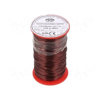 Coil wire | double coated enamelled | 0.9mm | 0.5kg | -65÷200°C