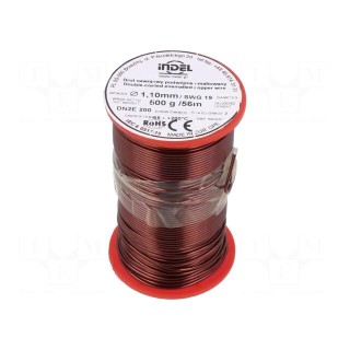 Coil wire | double coated enamelled | 1.1mm | 0.5kg | -65÷200°C