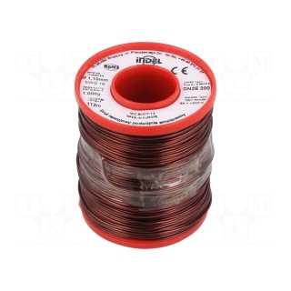 Coil wire | double coated enamelled | 1.1mm | 1kg | -65÷200°C
