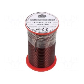 Coil wire | double coated enamelled | 1.5mm | 0.5kg | -65÷200°C