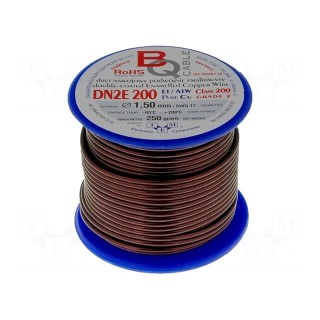 Coil wire | double coated enamelled | 1.5mm | 0,25kg | -65÷200°C
