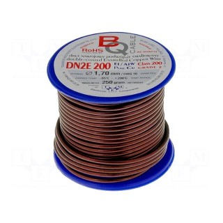 Coil wire | double coated enamelled | 1.7mm | 0.25kg | -65÷200°C