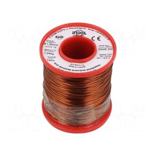 Coil wire | double coated enamelled | 1mm | 1kg | -65÷200°C | Core: Cu