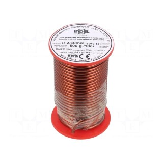 Coil wire | double coated enamelled | 2.6mm | 0.5kg | -65÷200°C