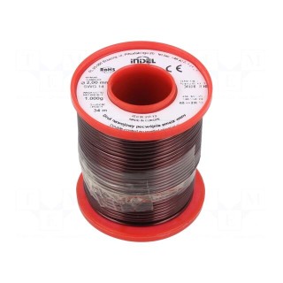 Coil wire | double coated enamelled | 2mm | 1kg | -65÷200°C | Core: Cu