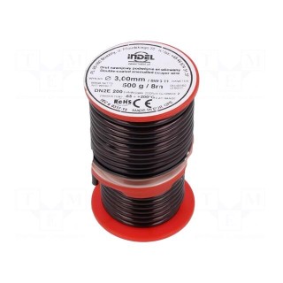 Coil wire | double coated enamelled | 3mm | 0.5kg | -65÷200°C