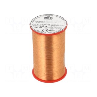 Coil wire | single coated enamelled | 0.08mm | 0.5kg | -65÷155°C