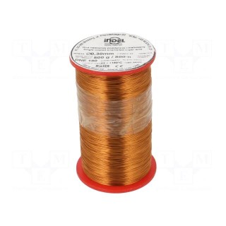 Coil wire | single coated enamelled | 0.3mm | 0.5kg | -65÷180°C