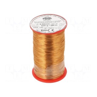 Coil wire | single coated enamelled | 0.5mm | 0.5kg | -65÷180°C