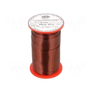 Coil wire | single coated enamelled | 1.15mm | 0.5kg | -65÷200°C