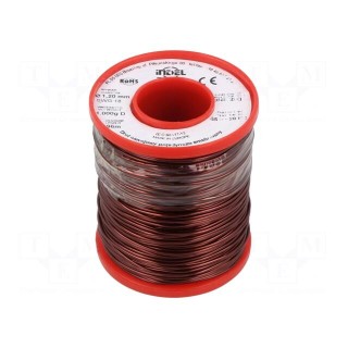 Coil wire | single coated enamelled | 1.2mm | 1kg | -65÷200°C