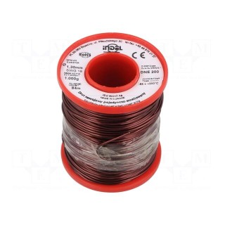 Coil wire | single coated enamelled | 1.3mm | 1kg | -65÷200°C