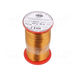 Coil wire | single coated enamelled | 1.4mm | 0.5kg | -65÷200°C