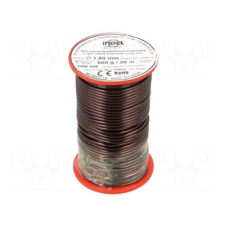 Coil wire | single coated enamelled | 1.8mm | 0.5kg | -65÷200°C