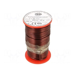 Coil wire | single coated enamelled | 1.9mm | 0.5kg | -65÷200°C