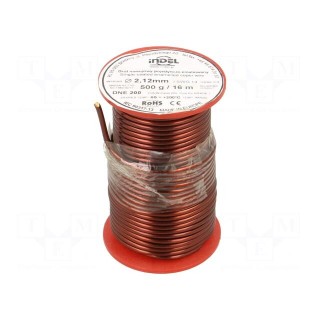 Coil wire | single coated enamelled | 2.1mm | 0.5kg | -65÷200°C