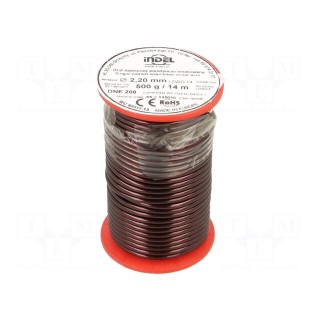 Coil wire | single coated enamelled | 2.2mm | 0.5kg | -65÷200°C