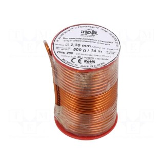 Coil wire | single coated enamelled | 2.3mm | 0.5kg | -65÷200°C