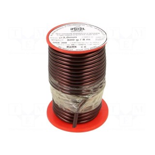 Coil wire | single coated enamelled | 3mm | 0.5kg | -65÷200°C