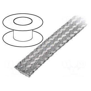 Braids | tape | Thk: 1.5mm | W: 10mm | -20÷125°C | Package: 25m