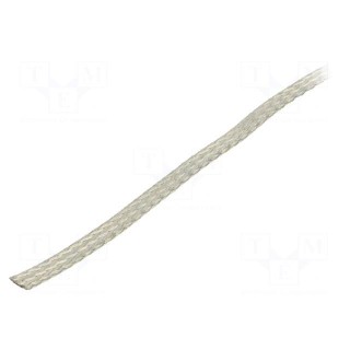 Braids | tape | Thk: 0.51mm | W: 4.76mm | 25A | 15AWG | Package: 30.5m