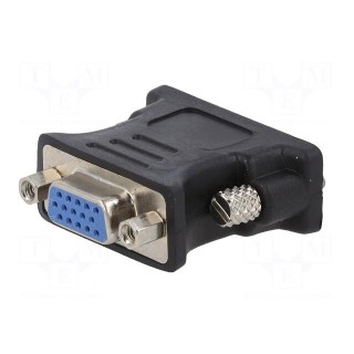 Converter | D-Sub 15pin HD socket,DVI-I (24+5) plug | black