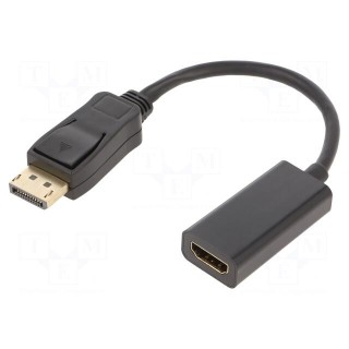 Adapter | DisplayPort 1.2 | DisplayPort plug,HDMI socket | 100mm