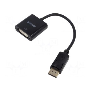 Adapter | DisplayPort plug,DVI-I (24+5) socket | 0.2m | black