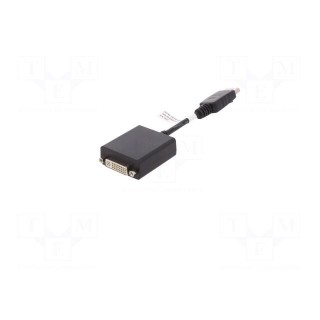 Adapter | DisplayPort plug,DVI-I (24+5) socket | 150mm | black