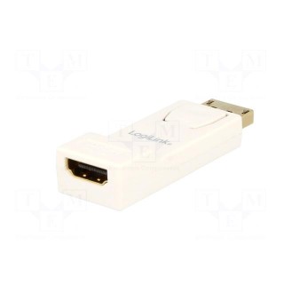 Adapter | DisplayPort plug,HDMI socket | Colour: white