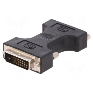 Adapter | DVI-I (24+5) socket,DVI-D (24+1) plug | Colour: black