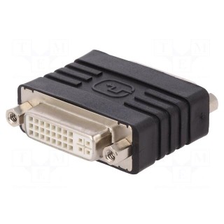 Adapter | DVI-I (24+5) socket,both sides | Colour: black
