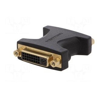 Adapter | DVI-I (24+5) socket,both sides | black