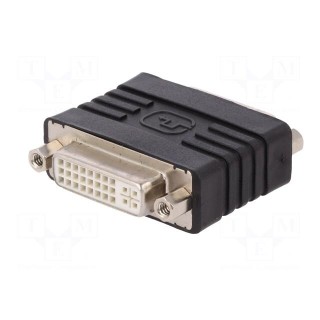 Adapter | DVI-I (24+5) socket,both sides | Colour: black