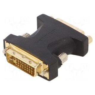 Adapter | DVI-I (24+5) socket,DVI-I (24+5) plug | black