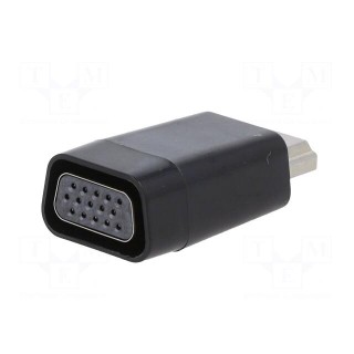 Converter | HDMI 1.4 | D-Sub 15pin HD socket,HDMI plug | black