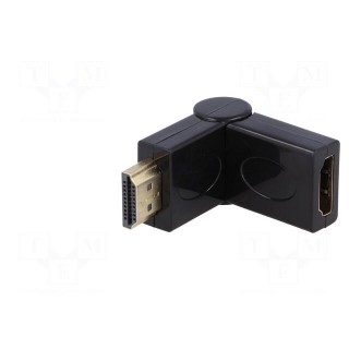 Adapter | HDMI 1.4 | HDMI plug,HDMI plug movable ±90°