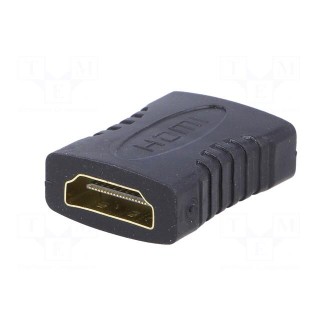 Adapter | HDMI 1.4 | HDMI socket,both sides | Colour: black