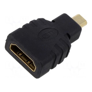 Adapter | HDMI 1.4 | HDMI socket,micro HDMI plug | black