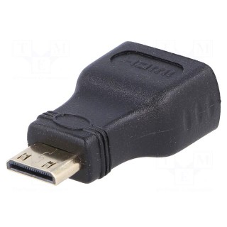 Adapter | HDMI 1.4 | HDMI socket,HDMI mini plug | Colour: black