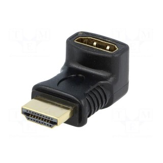 Adapter | HDMI socket 270°,HDMI plug | Colour: black