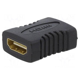 Adapter | HDMI socket,both sides | black