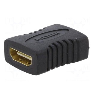 Adapter | HDMI socket,both sides | black