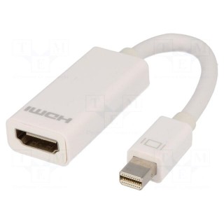 Adapter | mini DisplayPort plug,HDMI socket | 0.15m | Colour: white