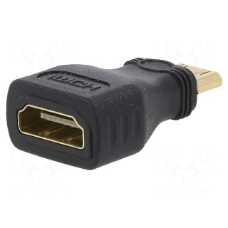 Adapter | HDMI socket,mini HDMI plug | black