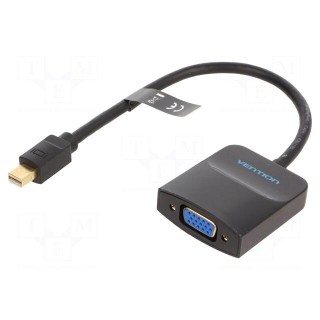 Converter | D-Sub 15pin HD socket,mini DisplayPort plug | black